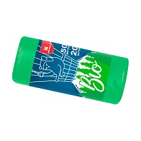 Мешки для мусора 50 л, биоразлагаемые, зеленые, в рулоне 20 шт., ПНД, 9 мкм, 640х540 мм, БИО, МБ2134 (МНБ 50-20ж) в Пскове Мешки для мусора 50 л, биоразлагаемые, зеленые, в рулоне 20 шт., ПНД, 9 мкм, 640х540 мм, БИО, МБ2134 (МНБ 50-20ж) в Пскове