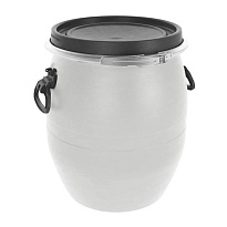 Бочка пластиковая 48 л с хомутом белая в Пскове