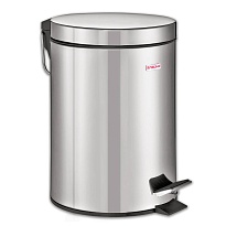Ведро-контейнер для мусора (урна) с педалью LAIMA Classic, 12 л, зеркальное, нержавеющая сталь, со съемным внутренним ведром в Пскове
