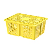 Ящик продуктовый универсальный 400х300х170 желтый