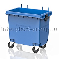 Мусорный контейнер 770 л голубой без крышки 770 голубой в Пскове