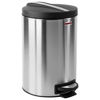 Ведро-контейнер для мусора (урна) с педалью LAIMA Modern, 12 л, матовое, нержавеющая сталь, со съемным внутренним ведром в Пскове Ведро-контейнер для мусора (урна) с педалью LAIMA Modern, 12 л, матовое, нержавеющая сталь, со съемным внутренним ведром в Пскове