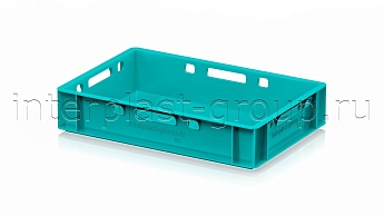 Ящик для мяса и колбасных изделий Е-1 бирюзовый в Пскове Ящик для мяса и колбасных изделий Е-1 бирюзовый в Пскове