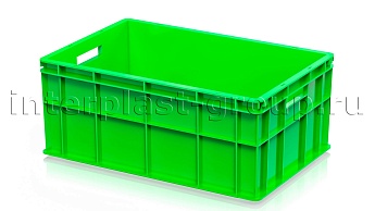 Ящик для молока, мяса, овощей и фруктов сплошной светло-зеленый в Пскове