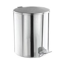 Ведро для мусора с педалью, усиленное, Титан, 15 л, нержавеющая сталь, хром в Пскове