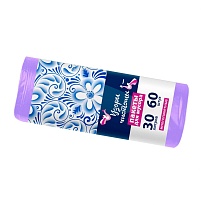 Мешки для мусора 30 л, сиреневые, в рулоне 60 шт., ПНД, 6 мкм, 560х480 мм, Узоры Чистоты, МУ4251 (МН 30-60сир) в Пскове Мешки для мусора 30 л, сиреневые, в рулоне 60 шт., ПНД, 6 мкм, 560х480 мм, Узоры Чистоты, МУ4251 (МН 30-60сир) в Пскове