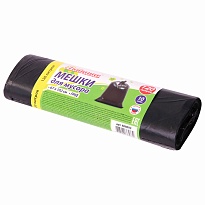 Мешки для мусора 120 л, черные, в рулоне 10 шт., ПНД, 11 мкм, 1020х670 мм, Любаша, 608093 в Пскове Мешки для мусора 120 л, черные, в рулоне 10 шт., ПНД, 11 мкм, 1020х670 мм, Любаша, 608093 в Пскове