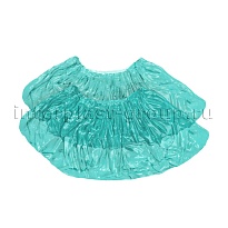 Бахилы бирюзовые 2000 шт (1000 пар), 16 мкм, однослойные, с одной резинкой, Эконом в Пскове