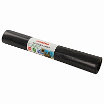 Мешки для мусора 240 л, черные, в рулоне 10 шт., ПВД 50 мкм, 1400х900 мм, LAIMA, 605337 в Пскове