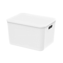 Ящик пластиковый вкладываемый белый 410х305х245 мм в Пскове