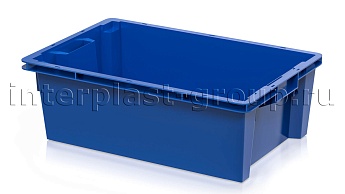 Ящик универсальный для овощей, фруктов и хлеба сплошной синий в Пскове Ящик универсальный для овощей, фруктов и хлеба сплошной синий в Пскове