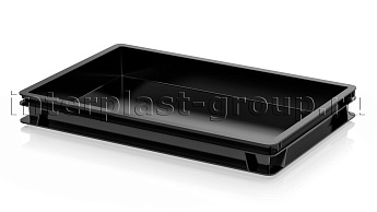 Ящик для полуфабрикатов сплошной черный в Пскове Ящик для полуфабрикатов сплошной черный в Пскове