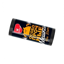 Мешки для мусора 45 л, черные, в рулоне 20 шт., ПНД, 14 мкм, 650х550 мм, Особопрочные, МП7795 в Пскове Мешки для мусора 45 л, черные, в рулоне 20 шт., ПНД, 14 мкм, 650х550 мм, Особопрочные, МП7795 в Пскове