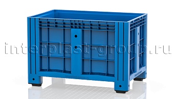 Контейнер iBox сплошной на ножках голубой в Пскове Контейнер iBox сплошной на ножках голубой в Пскове