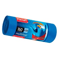 Мешки для мусора 160 л, с ушками, синие, в рулоне 10 шт., ПВД, 30 мкм, 1250х900 мм, PACLAN Multitop, 604064 в Пскове Мешки для мусора 160 л, с ушками, синие, в рулоне 10 шт., ПВД, 30 мкм, 1250х900 мм, PACLAN Multitop, 604064 в Пскове