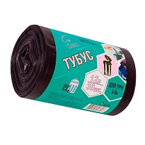 Мешки для мусора 12 л, черные, в рулоне 30 шт., ПНД, 6 мкм, 550х320 мм, Концепция Быта Tubus, 604936 в Пскове Мешки для мусора 12 л, черные, в рулоне 30 шт., ПНД, 6 мкм, 550х320 мм, Концепция Быта Tubus, 604936 в Пскове