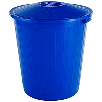 Мусорный бак с крышкой 70 л синий 70 синий в Пскове