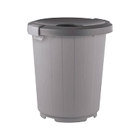 Мусорный бак с крышкой - воронкой 105 л серый 105 серый в Пскове Мусорный бак с крышкой - воронкой 105 л серый 105 серый в Пскове