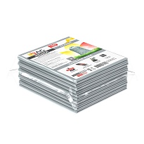 Мешки для мусора 160 л, светло-серые, в пачке 10 шт., ПВД, 40 мкм, 900х1100 мм, i-Bag в Пскове